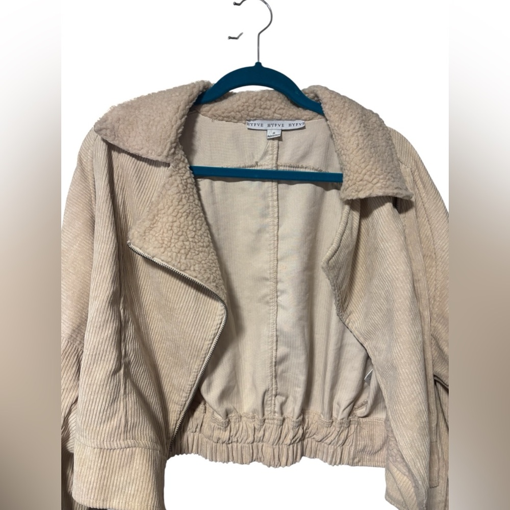 HYFVE Cream Teddy Jacket